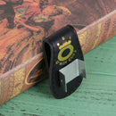 Pool Billiards Snooker Leather Magnetic Belt Clip Chalk Holder (Black