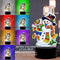 Snowman DIY Diamond Painting LED Light Mosaic Embroidery Night Lamp for Festival
