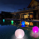 30cm Outdoor Pool Toys 16 Color Luminous Waterproof Floating Glow Ball Kids G