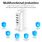 Universal 5 Ports Charger Mobile Phone Desktop Multi USB Charging Station D