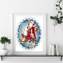 Santa And Animals Frameless Oil Paint By Numbers DIY Hand Painted Canvas Crafts