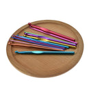 DIY Aluminum Crochet Hooks Sweater Knit Sewing Needles Set Kit (12pcs) Newly