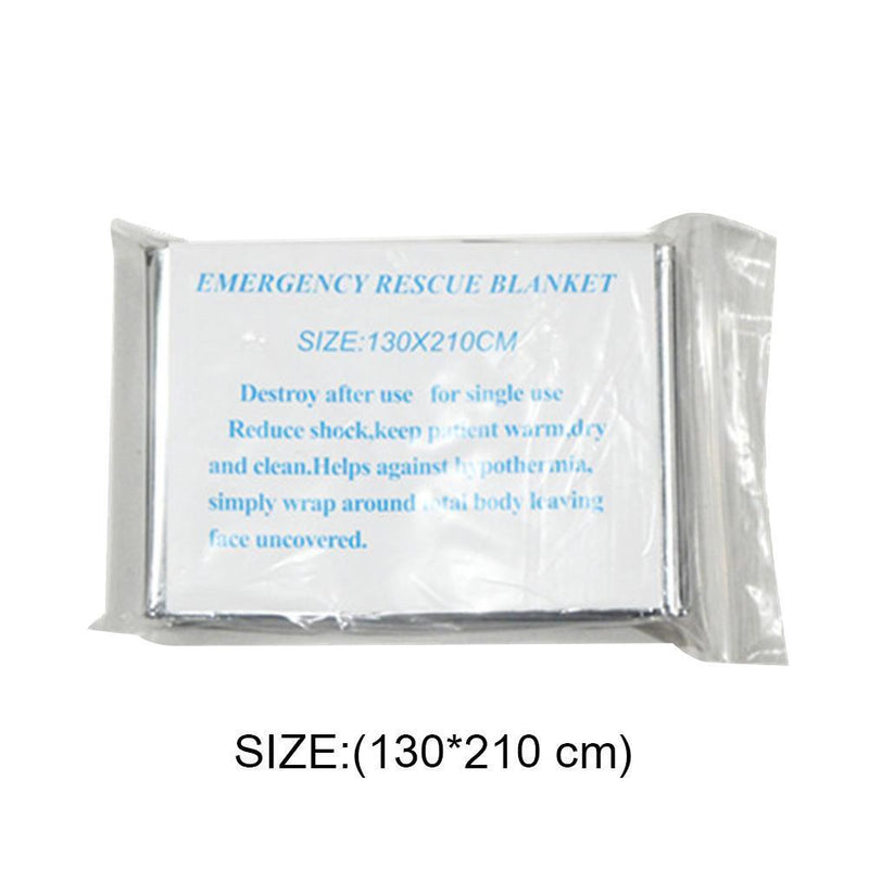 Outdoor Water Proof Emergency Rescue Blanket Foil Curtain (130x210cm)