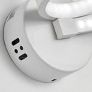 Spiral LED Wall Light Bedside Aisle Bedroom Decorative Lamp (White Light)