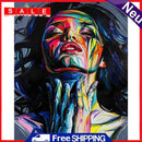 DIY Digital Picture Kit Fashion Girl Frameless Oil Painting By Number Artwork