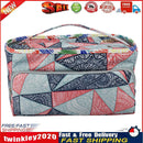 Oxford Cloth Geometric Wool Yarn Tote DIY Crochet Storage Knitting Bag (D) Newly