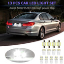 13pcs/set 31mm C5W Doom Light T10 W5W Map License Plate Lamp Car LED Bulbs Newly