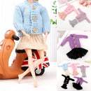 Kids DIY Fur Coat Dressing Clothes Mini Knitted Sweater Tops Casual Dress