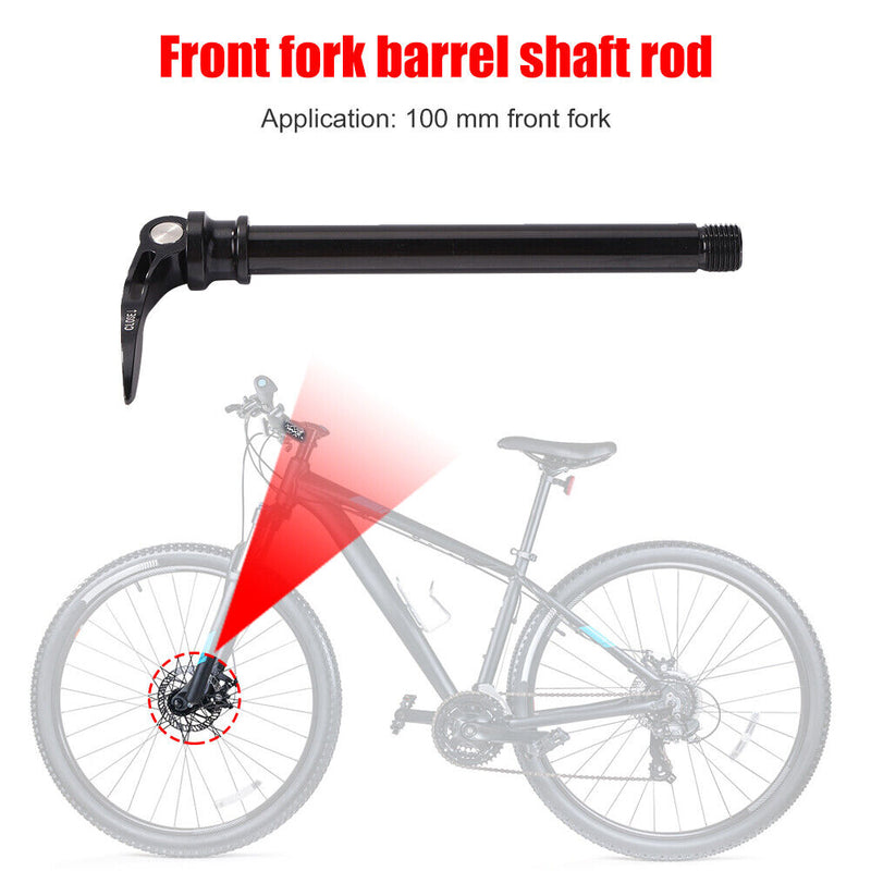 100x15mm Mountain Bike Quick Release Front Fork Bicycle Skewers Axle Thru Parts