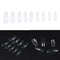 Artificial Fingernails, Square, Transparent, 500-Piece