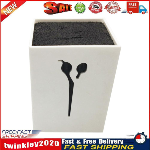 Hairdressing Scissors Holder Storage Box Hair Clips Comb Organizer (White) Newly