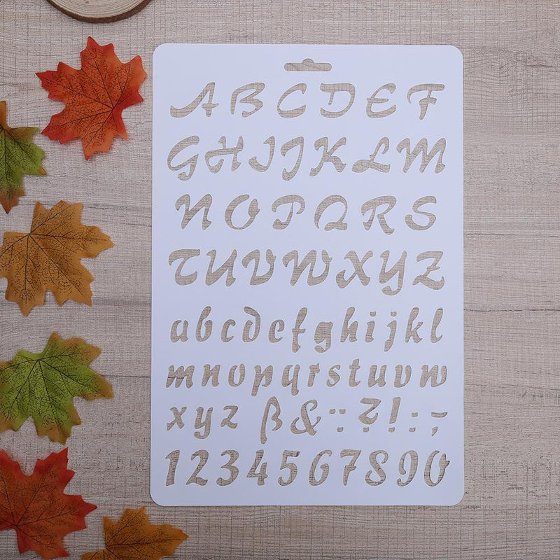 Lettering Stencil Letter Alphabet Stencils Painting Paper Craft Number Word