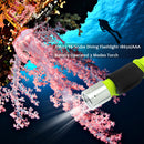 Waterproof 3 Mode XM-L2 T6 Flashlight 18650/AAA Battery Power for Scuba Diving