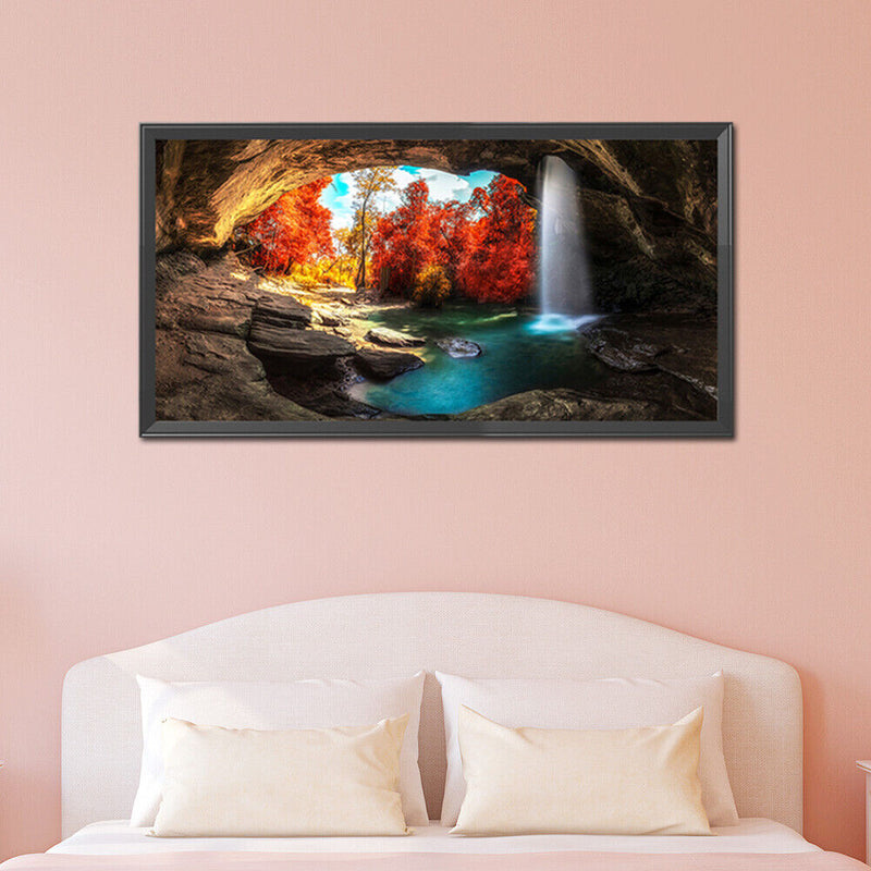 Part Drill Special Shape Rhinestone Painting Kit DIY 5D Mosaic Waterfall Drawing
