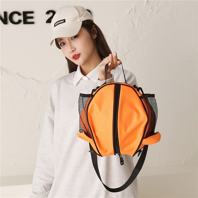 Outdoor Volleyball Shoulder Bag Oxford Cloth Zipper Messenger Bag (Orange) Newly