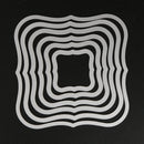 6pcs Paper Wavy Square Frame Cutting Dies Stencil for DIY Scrap