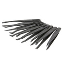 8PC Anti Static Plastic Tweezers Heat Resistant ESD Safe Plastic Pin