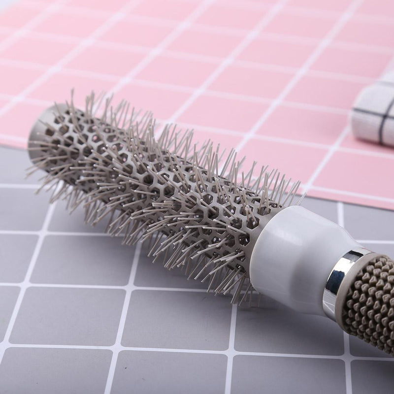 Pro Hair Brush High Temperature Resistant Ceramic Iron Round Comb (25mm)