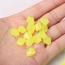 100pcs Luminous Glowing Stones Glow in the Dark Garden Decor Pebble (E) Newly