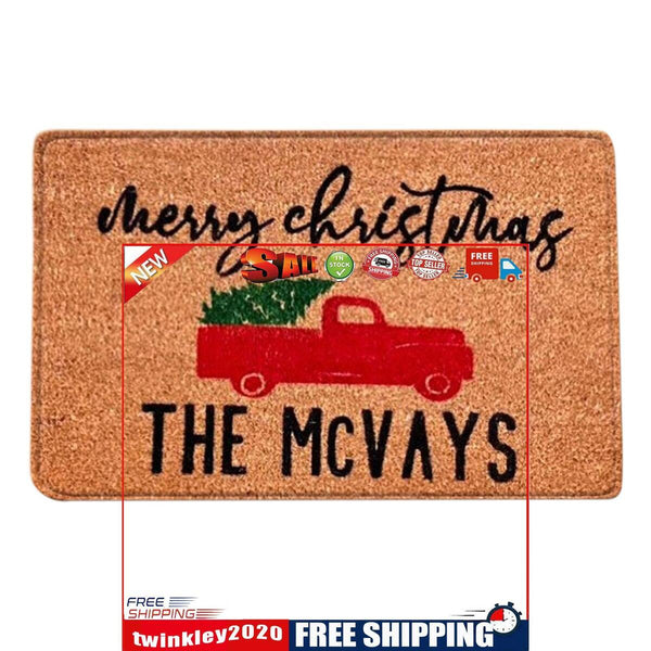 Christmas Floor Mat Tree Letter Non Slip Entrance Carpet (PJ210815-A009)