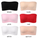 2Pcs Women Wrapped Sports Bra Invisible Tube Tops Strapless Seamless Wrap Chest