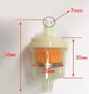 10x Inline Gas Fuel Filter 6MM-7MM 1/4" For Lawn Mower Small Engine Accessories