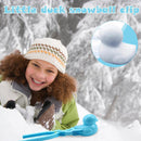 Snowball Maker Tool Duck Shape Snow Ball Tongs Clip with Handle (Blue)
