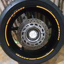 16pcs 18 inch Reflective Car Motorcycle Wheel Rim Stripe Stickers (Yellow) Newly