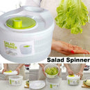 Plastic Large Salad Spinner Leaf Dryer Lettuce Vegs Drainer Dressing Water K9C5