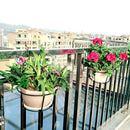 Railings Home Decor Guardrail Planter Pot Stand Balcony Hanging Flower Pot Rack