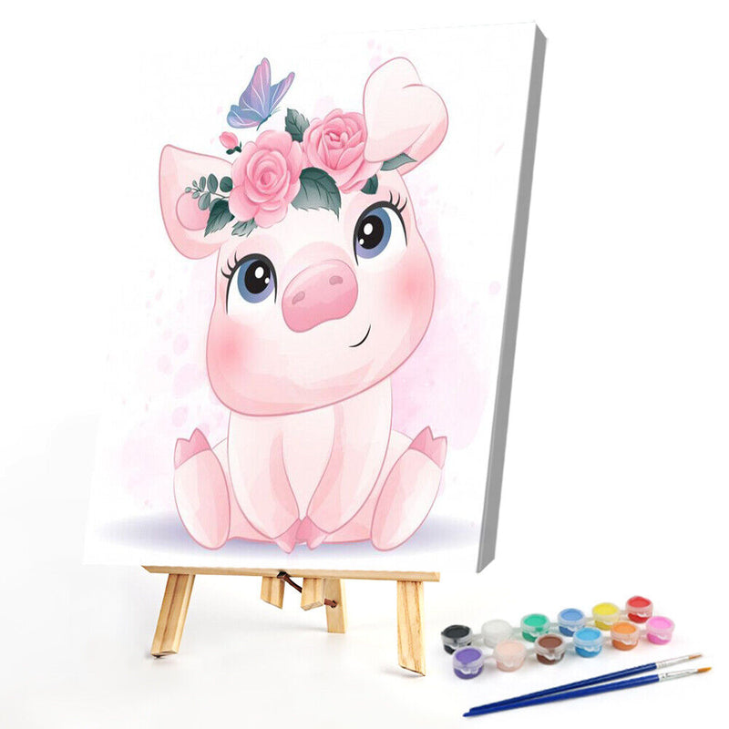 ? LGem? LDE by numbers, Motif: pig, 40 x 50 cm, M515