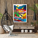 5D Diamond Painting DIY Cartoon House Full Round Diamond Mosaic Art