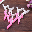 5pcs Plastic Hair Clip Hairdressing Sectioning Alligator Clamps Claw Hairpi