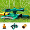 360 Degree Automatic Garden Sprinklers System Rotary Three Nozzle Arm Pipe