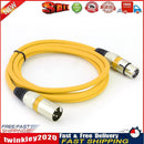 5.9ft DMX Stage DJ Cable  XLR 3Pin Male to Female Connector Wire (Yellow) Newly