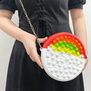 Anti-Stress Push Bubble Chain Bag Decompression Press Squeeze Cute Handbag