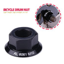 1pc Drum Hub Nuts M10 Fixed Gear MTB Road Folding Bike Screw Bolt (Black) Newly
