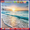 Canvas Paint By Numbers Seaside Sunset Oil Hand Painted Drawing Kit Home De