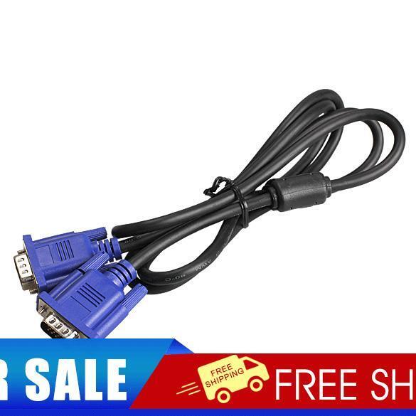 Premium 1.5M VGA To VGA 15pin Male to Male Monitor Cable for Laptop CRT DVD