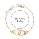 Fashion Women Jewelry Punk Anklet Bracelet Handcuffs Shape Anklets Creative