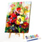 Hand Painted DIY Beautiful Flowers Oil Canvas Paint By Numbers Drawing Kit