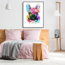 Painting By Numbers DIY Colorful Dog Canvas Oil Wall Art Picture Ornaments Kit