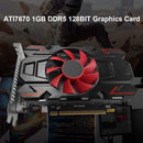 ATI7670 1GB DDR5 128Bit Computer Discrete Graphics Card with Cooling Fan Newly