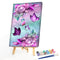 Flowers and Butterflies Oil Paint By Numbers DIY Handpainted on Canvas Wall Arts