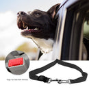 Adjustable Dogs Car Seat Belt Harness Pets Safe Seat Traction Rope (Black)
