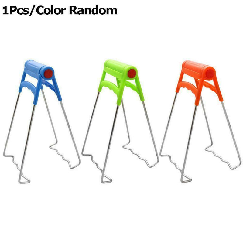 Steel Anti-scald Hot Bowl Clip Pot Dish Plate Tong Kitchen Gadgets U1Z9