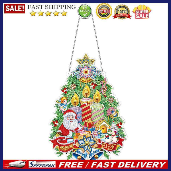 DIY Special Shaped Diamond Art Flower Wreath Hanging Rhinestone Garland Gifts