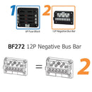 Ahomi 32V Car Marine 12 Way Negative Bus Rail Modular Design for ATP Safe