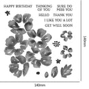 Flower Metal Cutting Die Transparent Seal for DIY Scrapbooking Paper Card Mak