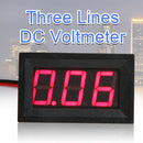 V27D 0.56inch LED Digital Voltmeter DC 0-40V Three Line Volt Meter(Red)